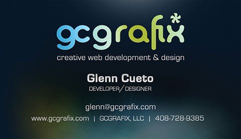 gc grafix business card